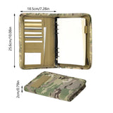 Outdoor Stationery Pouch Notebook Portable for Hiking Camping Travel - Side View