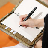 Outdoor Stationery Pouch Notebook Portable for Hiking Camping Travel - 45-Degree Angle
