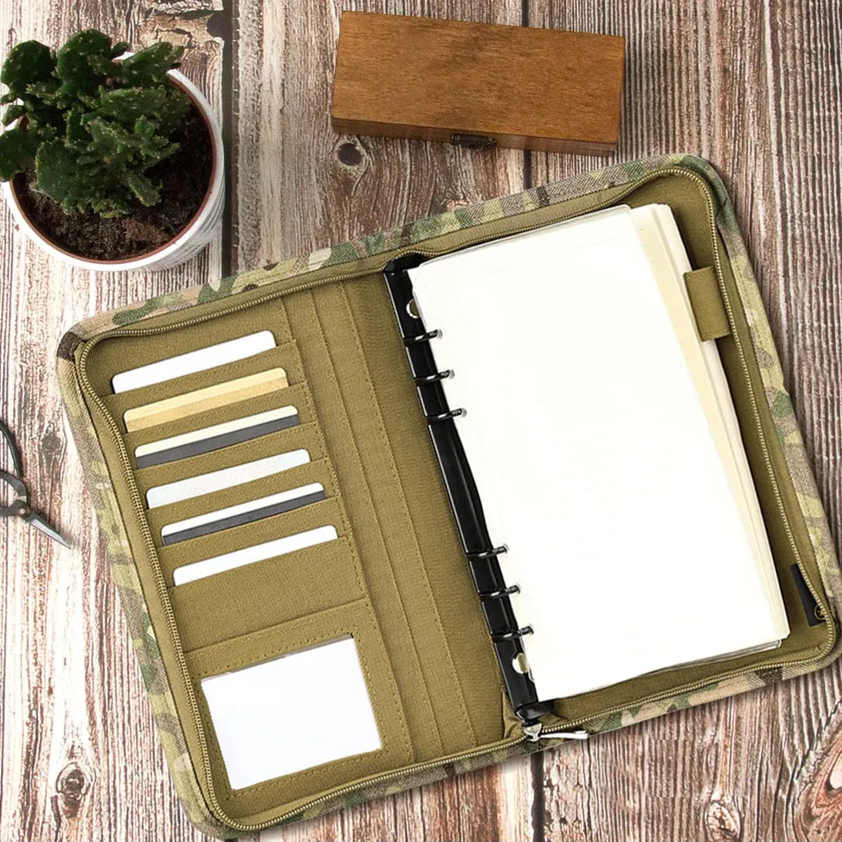 Outdoor Stationery Pouch Notebook Portable for Hiking Camping Travel