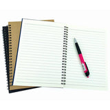 6pcs A5 Spiral Notebook Homework Exercise Book Durable Notepad for School Office - Top-Down View