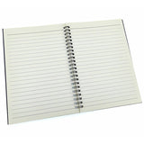 6pcs A5 Spiral Notebook Homework Exercise Book Durable Notepad for School Office - 45-Degree Angle