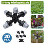 20PCS Anti-Drip Misting Nozzle Water Spray Drip Hanging Atomizing Nozzle Fog Cross