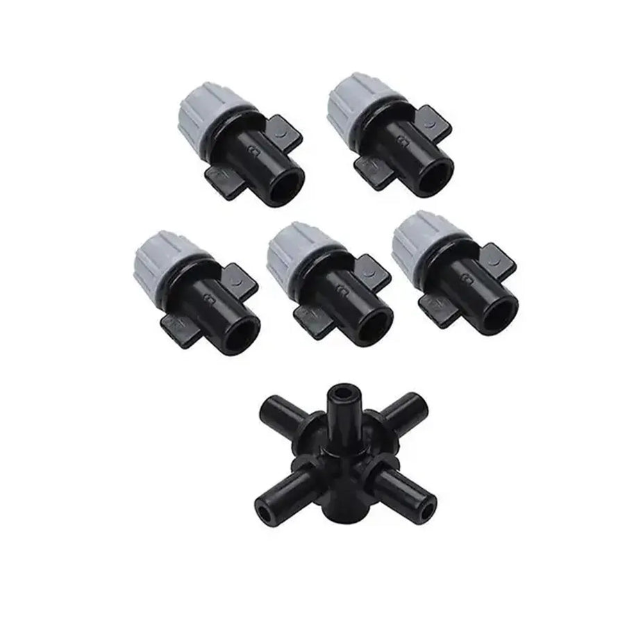 20PCS Anti-Drip Misting Nozzle Water Spray Drip Hanging Atomizing Nozzle Fog Cross