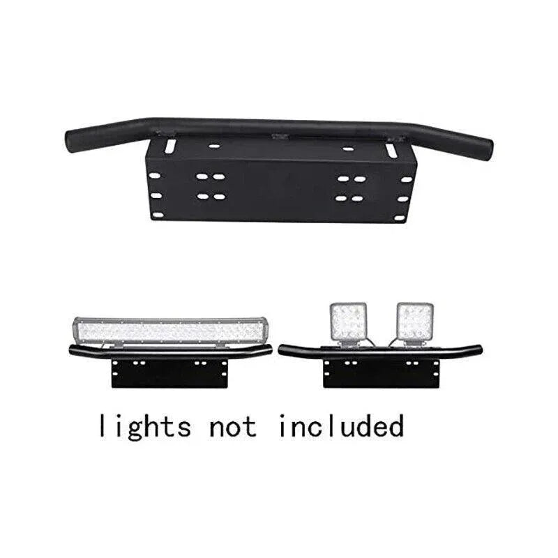 24inch Bull Bar Front Bumper License Number Plate Mount Bracket Led Light Holder