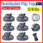 2-6X For Nutribullet Flip Top Fresh Lid - All 600 & 900 Model Nutri Cups Au - 2PCS