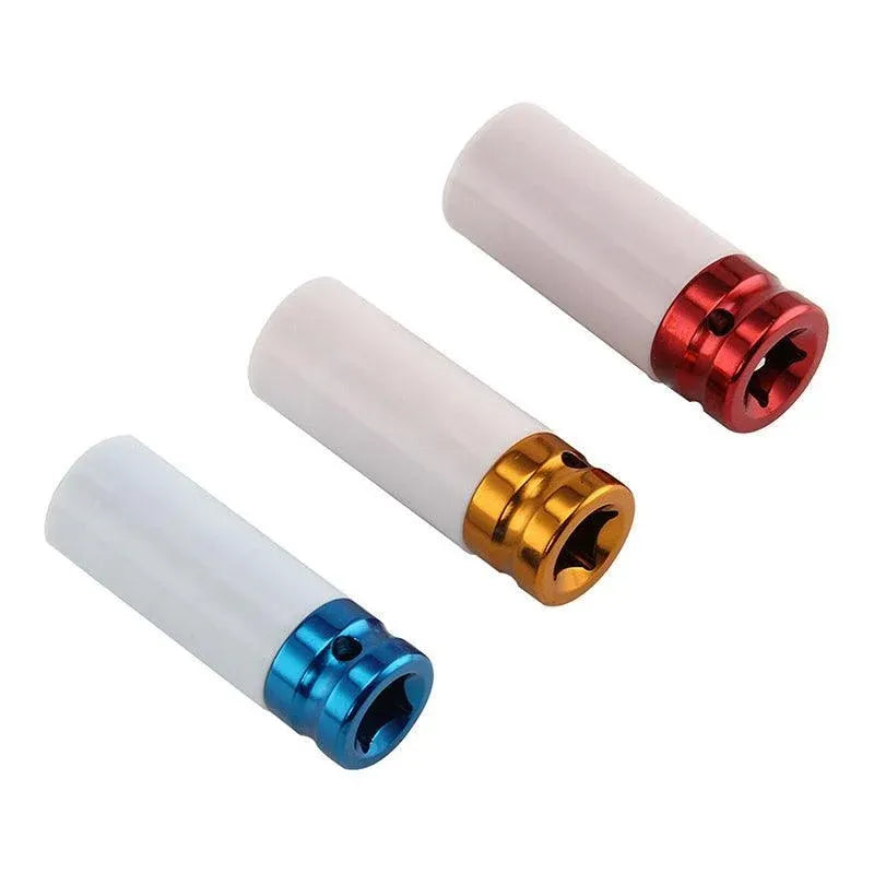 3PCS Deep Impact Nut Socket Set 17mm 19mm 21mm for Alloy Wheels