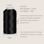 2pcs Strong Nylon Tower Line with Tassel Anti Drop Durable Outdoor Use Rope