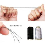 2pcs Strong Nylon Tower Line with Tassel Anti Drop Durable Outdoor Use Rope - Top-Down View