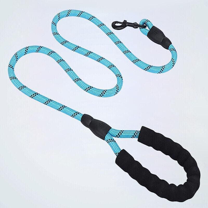 Nylon Training Dog Leash Heavy Duty Pet Products Strong Rope Recall Lead Leashes - Pink