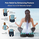 Slow Rebound Memory Foam Seat Cushion Office Chair Pad for Sedentary Hip Support - Low Angle