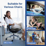 Slow Rebound Memory Foam Seat Cushion Office Chair Pad for Sedentary Hip Support - Extra Image