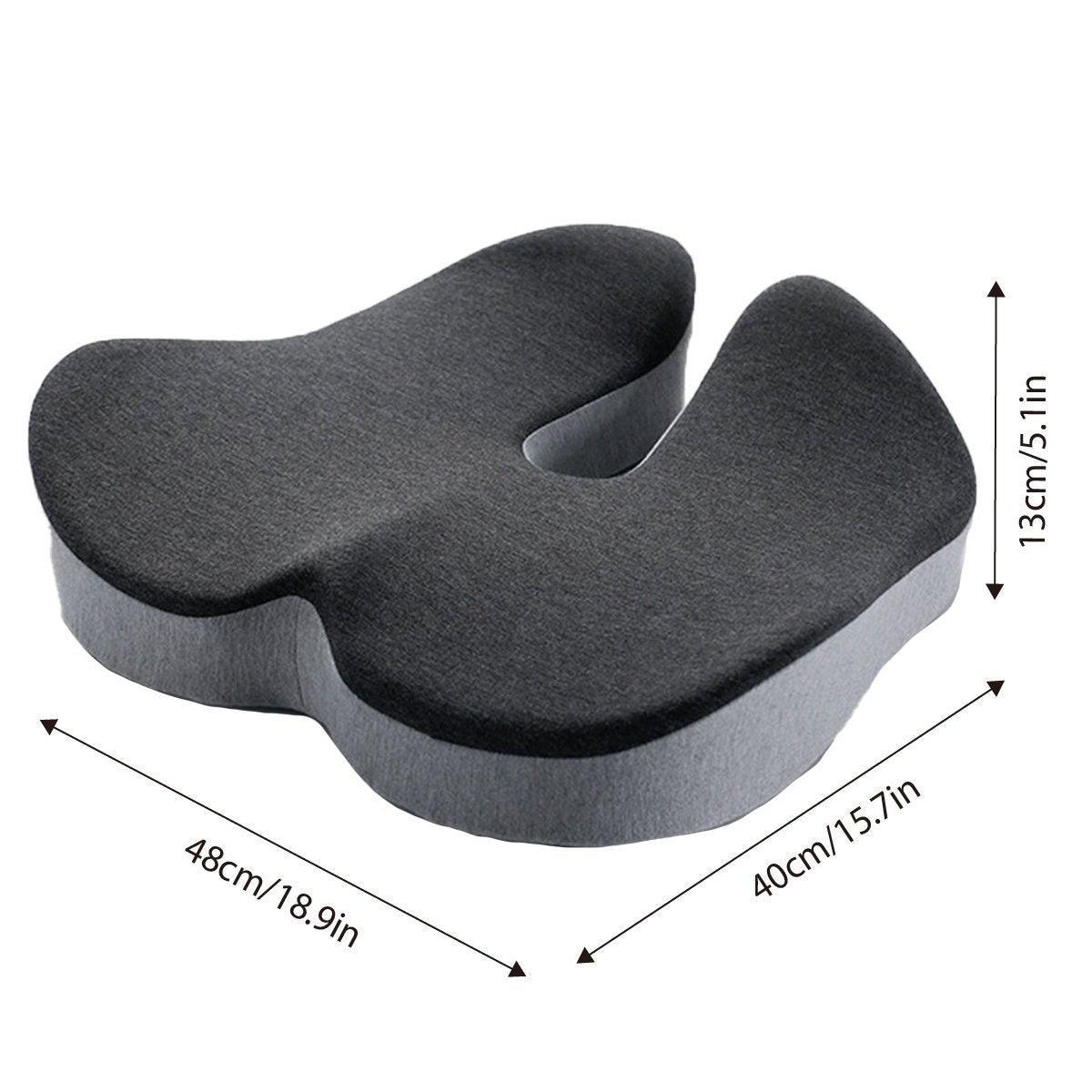 Slow Rebound Memory Foam Seat Cushion Office Chair Pad for Sedentary Hip Support