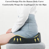 Slow Rebound Memory Foam Seat Cushion Office Chair Pad for Sedentary Hip Support - 45-Degree Angle