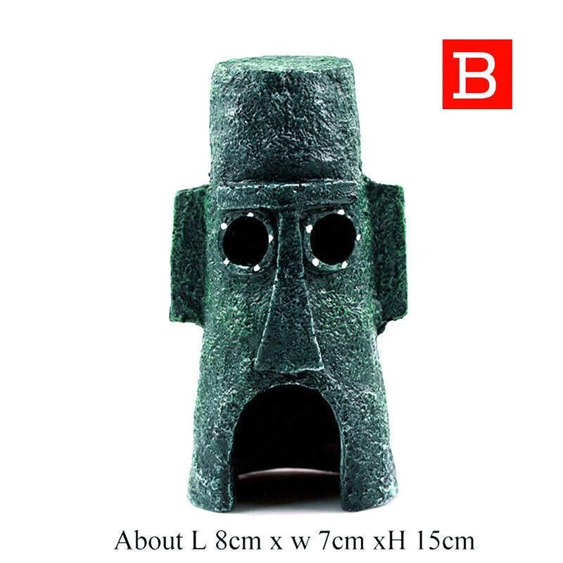 For Alien Spongebob Pineapple House Hole Fish Tank Decoration Aquarium Ornament