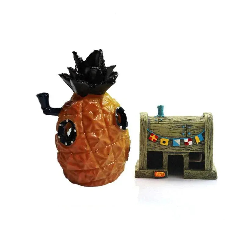 For Alien Spongebob Pineapple House Hole Fish Tank Decoration Aquarium Ornament