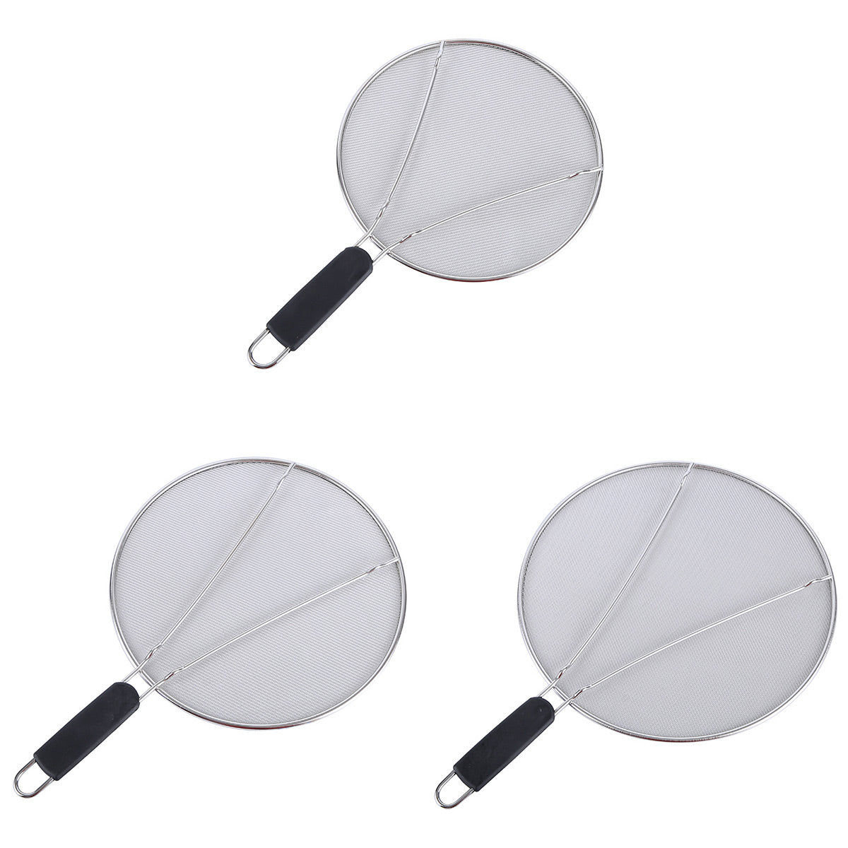 Stainless Steel Mesh Cover Anti Scald Filter Screen Anti Splash Lid For Kitchen - 25cm