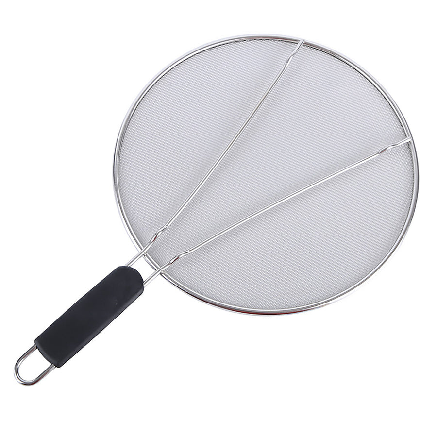 Stainless Steel Mesh Cover Anti Scald Filter Screen Anti Splash Lid For Kitchen - 29cm