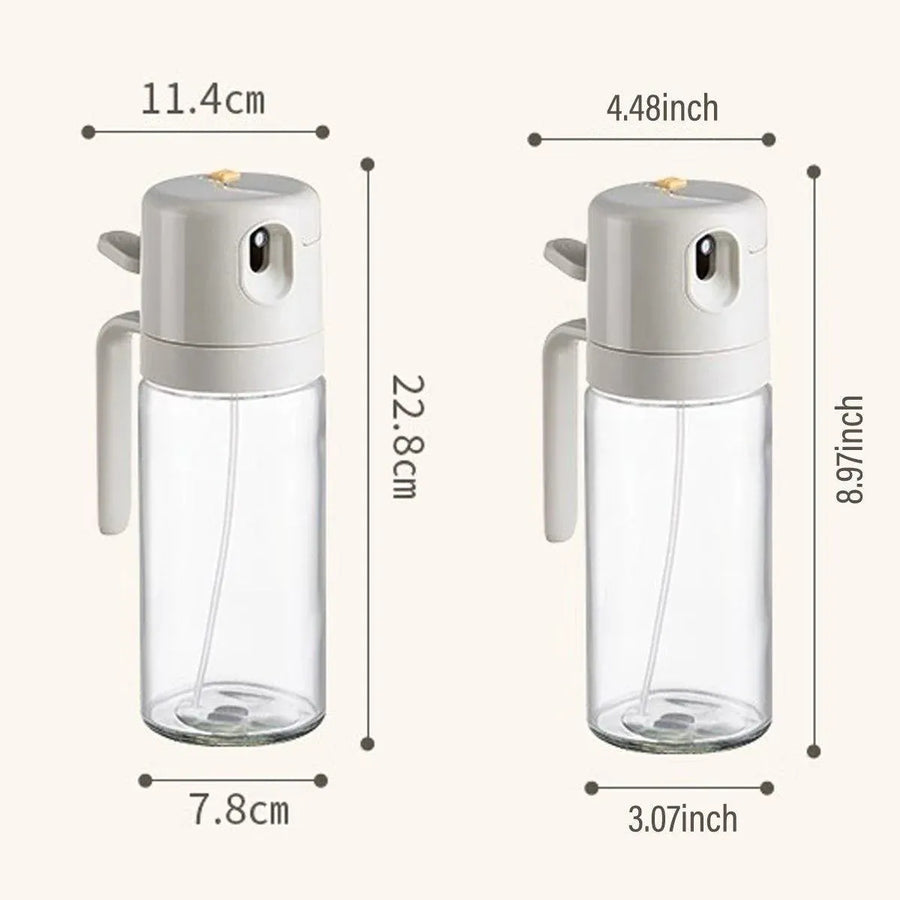 2 in1 Olive Oil Sprayer Dispenser Cooking Baking BBQ Spray Bottle Kitchen Tool