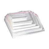 100Pcs Self-Adhesive Clear Opp Cellophane Bags with Air Hole - 32*40+4cm