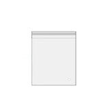 100Pcs Self-Adhesive Clear Opp Cellophane Bags with Air Hole - 32*40+4cm - Top-Down View