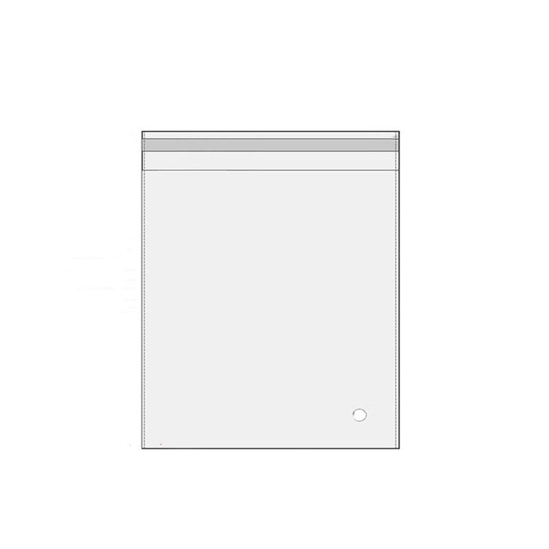 100Pcs Self-Adhesive Clear Opp Cellophane Bags with Air Hole - 32*40+4cm