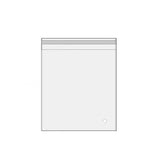 100Pcs Self-Adhesive Clear Opp Cellophane Bags with Air Hole - 32*40+4cm - Rear View