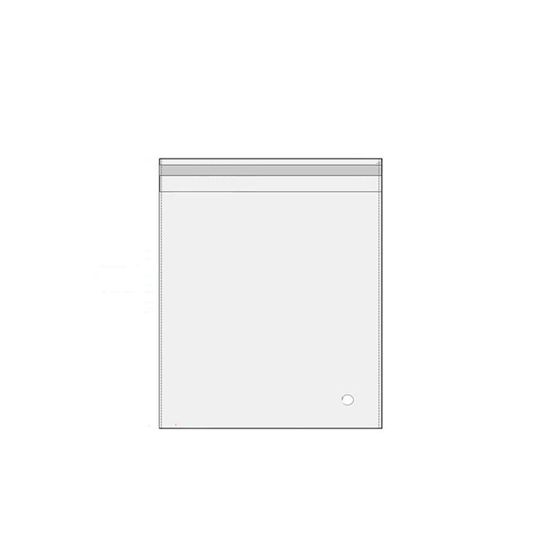 100Pcs Self-Adhesive Clear Opp Cellophane Bags with Air Hole - 18*24+4cm