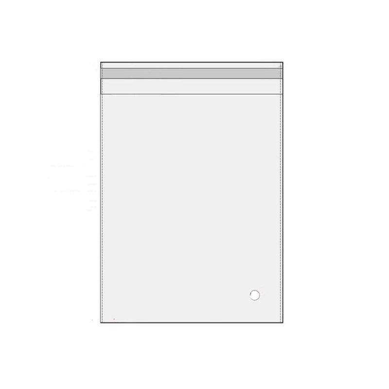 100Pcs Self-Adhesive Clear Opp Cellophane Bags with Air Hole - 18*24+4cm