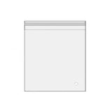 100Pcs Self-Adhesive Clear Opp Cellophane Bags with Air Hole - 8*10+3cm - Extra Image