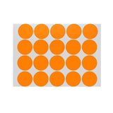 Orange Assorted Sizes Colour Sticker Dots Adhesive Round Labels Circular Spot Scrapbook - 100mm*2 Dots