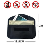 Car Key Case For Faraday Cage Fob Pouch Keyless RFID Blocking Bag - Orange