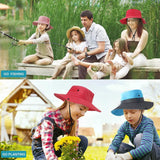 Women Wide Brim Ponytail Hat Sun Protect Visor Summer Beach Cap Anti Uv Floppy - Orange