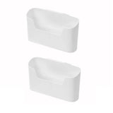2PCS Wall Mounted Storage Rack Kitchen Bathroom Cabinet Door Sundries Holder - Front View