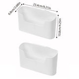 2PCS Wall Mounted Storage Rack Kitchen Bathroom Cabinet Door Sundries Holder