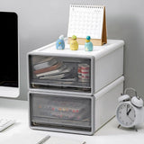Desktop Stationery Organizer Storage Box for Office Supplies Desk Organization - Close-Up Angle