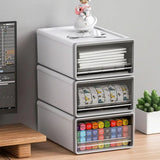 Desktop Stationery Organizer Storage Box for Office Supplies Desk Organization - Low Angle