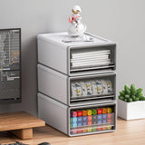 Desktop Stationery Organizer Storage Box for Office Supplies Desk Organization - Top-Down View