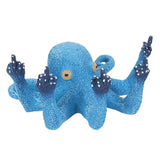 Resin Octopus Figurine Ornament Simulation Octopus Sculpture Home Decor Desktop - Front View