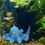 Resin Octopus Figurine Ornament Simulation Octopus Sculpture Home Decor Desktop - Top-Down View