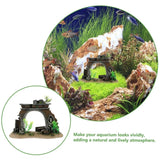 Fish Tank Landscape Archway Door Plate Decoration Fish Shrimp Shelter Aquarium - Close-Up Angle