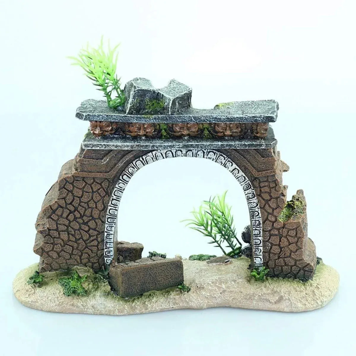 Fish Tank Landscape Archway Door Plate Decoration Fish Shrimp Shelter Aquarium