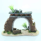 Fish Tank Landscape Archway Door Plate Decoration Fish Shrimp Shelter Aquarium - Extra Image