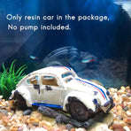 Aquarium Decoration Car Shape Ornament Fish Tank Decor Landscaping Accessory
