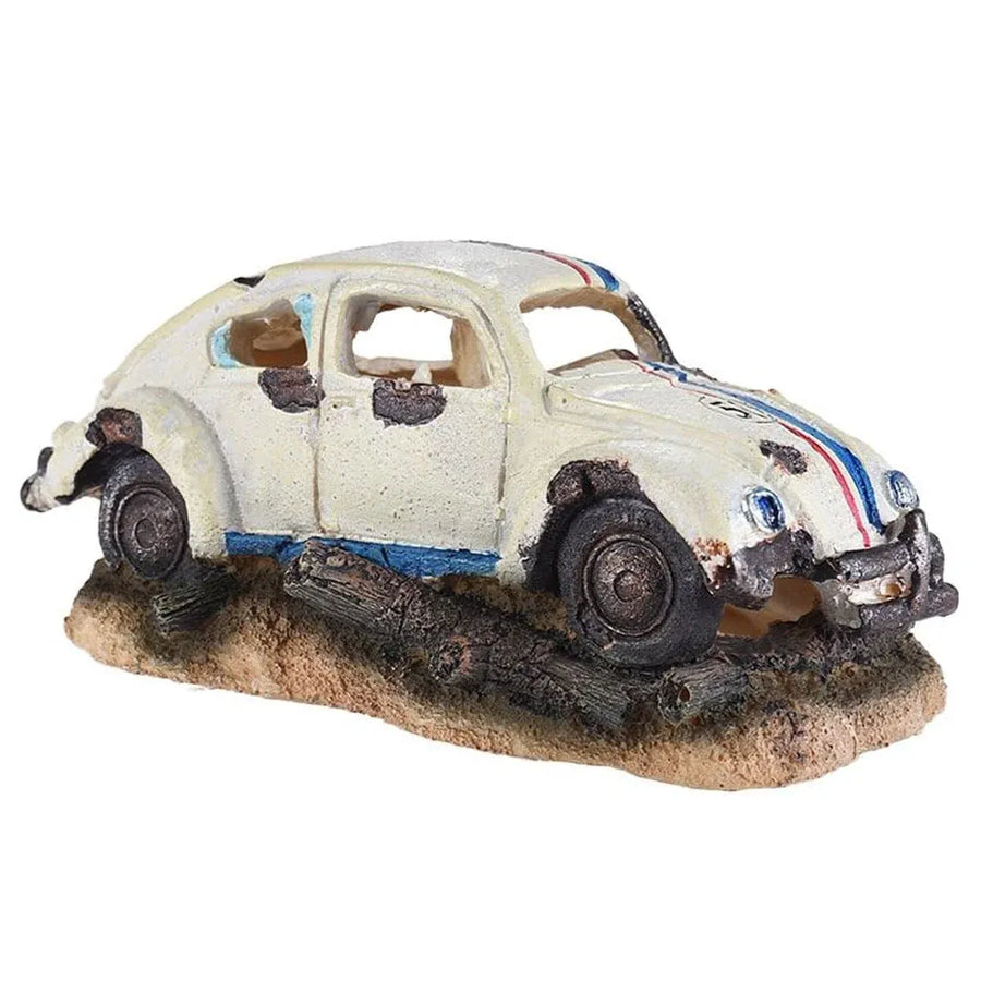Aquarium Decoration Car Shape Ornament Fish Tank Decor Landscaping Accessory