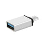 USB Type-C to USB 3.0 Adapter OTG Converter for Phone Tablet Laptop - Silver