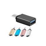 USB Type-C to USB 3.0 Adapter OTG Converter for Phone Tablet Laptop - Silver
