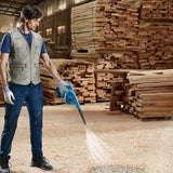 Portable Cordless Air Blower Leaf Dust Tool 1080W 19000 RPM Li-ion Battery - 45-Degree Angle