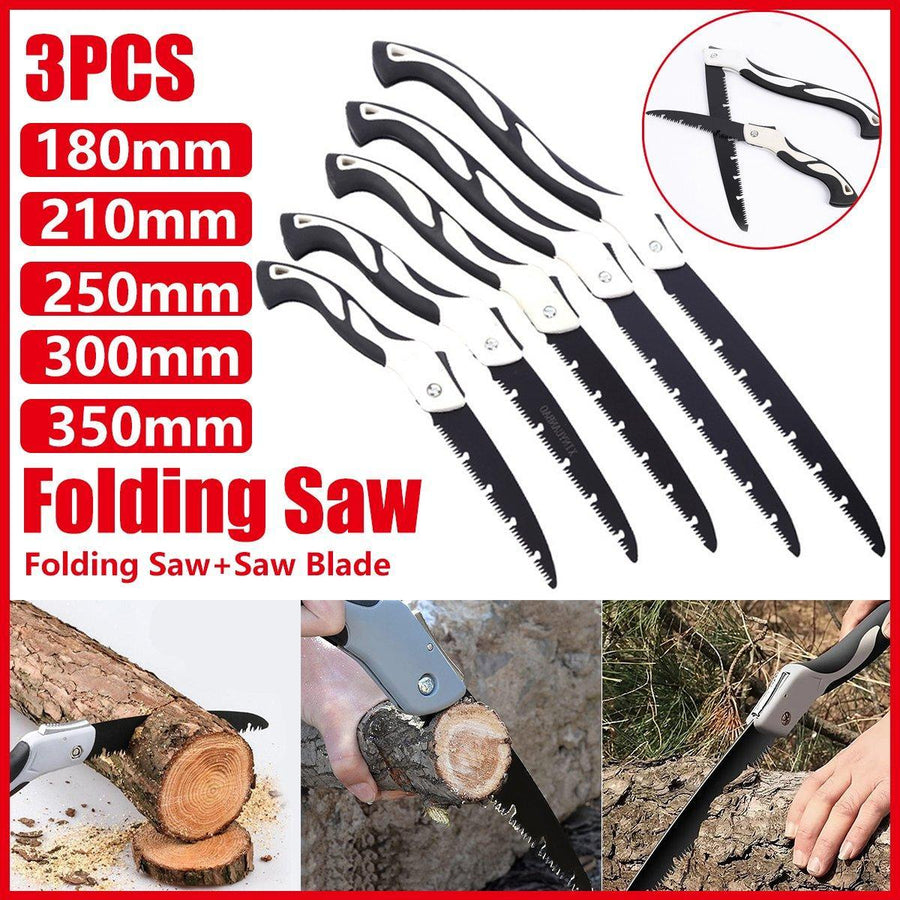 Folding Outdoor Hand Saw Portable Quick Cutting Pruning Garden Tree Logging Tool - 210mm
