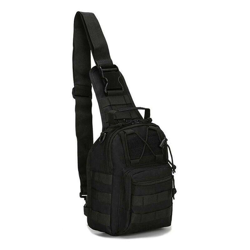 Free Freight Climb Shoulder Hiking Trekking Backpack Tactical Outdoor Military - Black