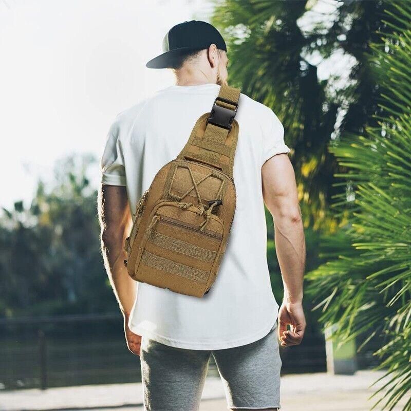 Free Freight Climb Shoulder Hiking Trekking Backpack Tactical Outdoor Military - Black